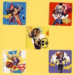 10 DC Super Hero Girls Large Stickers – Wonder Woman, Harley Quinn, Batgirl
