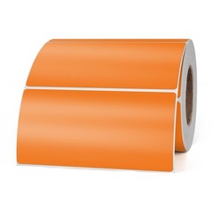 Orange Color Coding Labels 2 × 4 Inches Rectangle Vinyl Self-Adhesive Sticker…