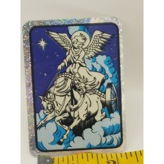 90s Y2k Glow in the Dark Prism Angel Vending Machine Sticker Religious Afterlife