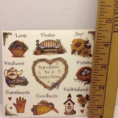 Fruits of the Spirit Love Peace Joy Kindness Patience Bible SCRAPBOOK Stickers