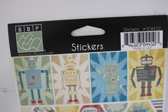 BBP ~ Bazzill Basics Robot and Phrase Stickers Scrapbooking Journalling Crafts