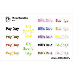 Personal Finance Planner Stickers – Budget, Savings, Expenses