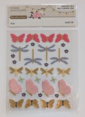 Butterflies & Dragonflies Backyard Table Scrapbooking Stickers By Recollections