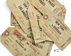 Train Ticket Journal Cards Supplies Scrapbooks Junk Journal #412