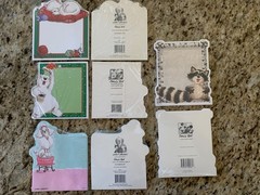 suzys zoo assortments of cards, stick’em, magnets, phone books, note pads, etc.