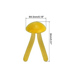 Brads for Paper Crafts, 150 Pcs Yellow Metal Round Paper Fasteners, 8 mm