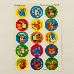 TREND Scratch n Sniff Scented Sticker LOT Chocolate Apple Blueberry Honey NEW