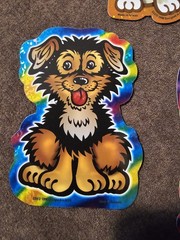 Cat And Dog Holographic Stickers Vintage 1998 CEI Made In The USA