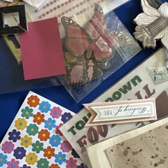 Card Making Scrapbooking LOT Embellishments Ann G, Cut Outs. 4 RollsVinyl Paper