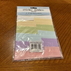 ColorBok Sticky Ribbon Pastel 6-18” Self-adhesive Ribbons New Seal