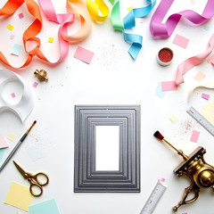 Rectangle Border Die Cut for Card Making, Scrapbooking Die-Cuts, Metal Cutting D