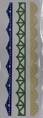 Creative Memories Laser Cut Borders 10 Die Cuts ~ RAINBOW EDGES – NIP