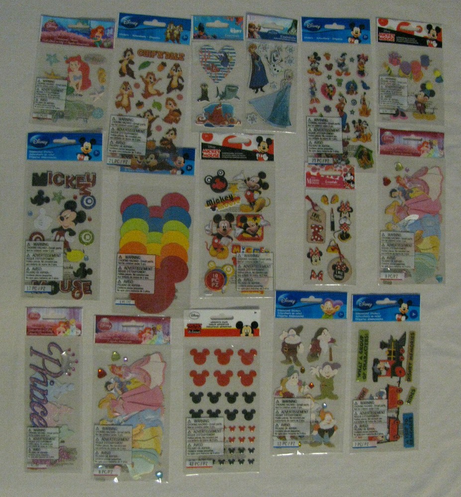 Disney Stickers U Choose NEW IN PACKAGE