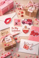 Valentine’s Sticker Set – 14 Piece