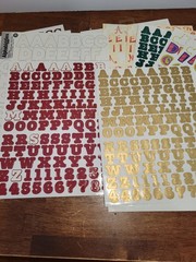 LOT of Alphabet Sticker Letters Mix Crafting Scrapbook Cardmaking Junk Journal