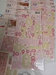 CLOUD 9 Design Scrapbooking Stickers Alphabet Borders Words Lot Of 59 NIP