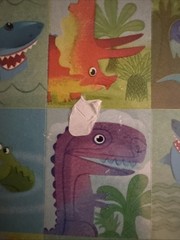 Hallmark Stickers DINOSAURS And SHARKS 2 Sheets 24 Pieces NIP