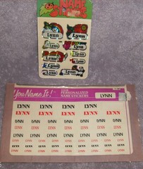 NEW 2 PKG «LYNN» STICKERS MULTICOLOR METALLIC BLACK & RED CRAFTS