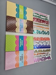 3 Birds Design Twinkle Papertrails 60 Diecut Foil + Glitter Cardstock Borders