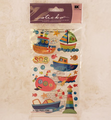 8 Sticko Dimensional Glitter Epoxy Sticker Sheets Album Lot – New In Package Mix