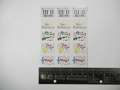 Musical Square Stickers Sheet Eureka