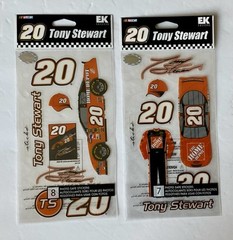 Tony Stewart #20 Racing Nascar Scrapbooking Stickers Lot of 4 Packs Assorted