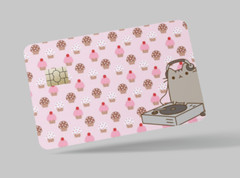 PUSHEEN CAT , 2 pc credit card skin & DEBIT CARD,TROLLEY & GYM