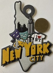 NEW YORK CITY Embossed Die-Cuts(1pc)We R Memory Keepers •Travel•Vacation•State•