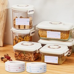 2 Rolls 1000 Pieces Removable Food Labels, 1 x 2 Inch 1 x 2 inch, Blue+red