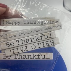 Horizon Group Chipboard Messages Thanksgiving Dinner Fall Gratitude Thankful