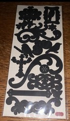 Life Moments Memories Swirls Flourish Fleur-De-Lis BirdScrapbook Stickers 5”x12”