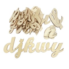 3 Inch 284 Pieces Wooden Letters Unfinished Wood Letters for Crafts Cursive A…