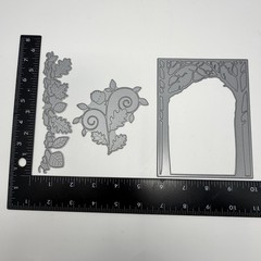 Memory Box Dies LOT of 6 Leaf Frame Branch Oak Autumn Border Forest Archway