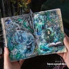 Holy Magic Book PET Stickers Forest Sea Vintage 40pcs/pack Witch Scrapbooking