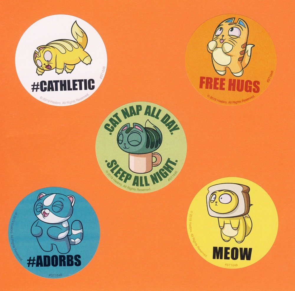 10 Lost Kitties Large Stickers – Party Favors – Rewards – Cat