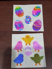 Sandylion 7 mod Mother of PEARL Bunny Chicks Bears Easter Bonnets Eggs