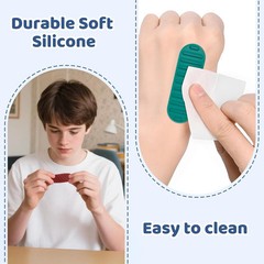 Textured Sensory Stickers for Kids & Adults – 16PC Adhesive Calm Strips for Anxi