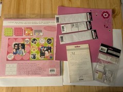 Large Lot Of Girly Girl Pink Princess Memories Scrapbook Stickers And Paper