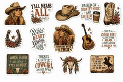 Lainey Wilson Sticker Pack/Country Music/Wild Heart/Country With A Twist/Cowgirl