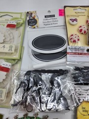 Lot of Scrapbooking Embellishments Buttons Beads Glass Beads Charms Pendants