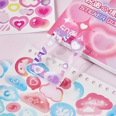 DAPUTOU 2300PCS Scrapbook Stickers Cute Butterfly Stars Heart Multi