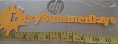 Die Cut LAZY SUMMER DAYS Scrapbooking Cards Crafts
