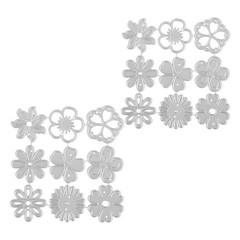 2 Pcs Metal Cutting Dies for Scrapbooking Embossing Template Cards