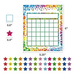 80 Pack Incentive Reward Chart Behavior and Chore Charts with 2400 Star Stickers