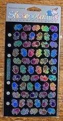 Stickopotamus Sticko Prismatic Hand PRINTS Repeats Handprints Scrapbook Stickers