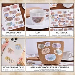 300PCS Bible Verse Stickers for Adults, Irregular Vintage Christian Stickers, Ch