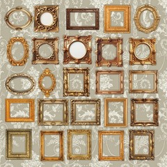 100 Pcs Vintage Frame Stickers Metallic – Scrapbooking Stickers & Embellishments