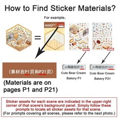 DIY 3D Sticker Scene Collection Book for Kids Adults for Gifts Stickers
