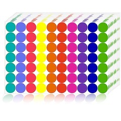 2800 Pcs Color Coding Labels Circle Dot Stickers for Office Classroom Students
