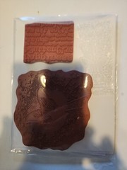 IndigoBlu Red Rubber Stamps Happiness Butterfly& Quintessentially English Rubber